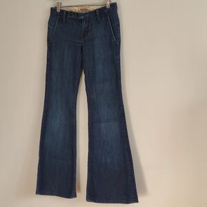 Raven Denim Dark Indigo Flare Jeans size 24
